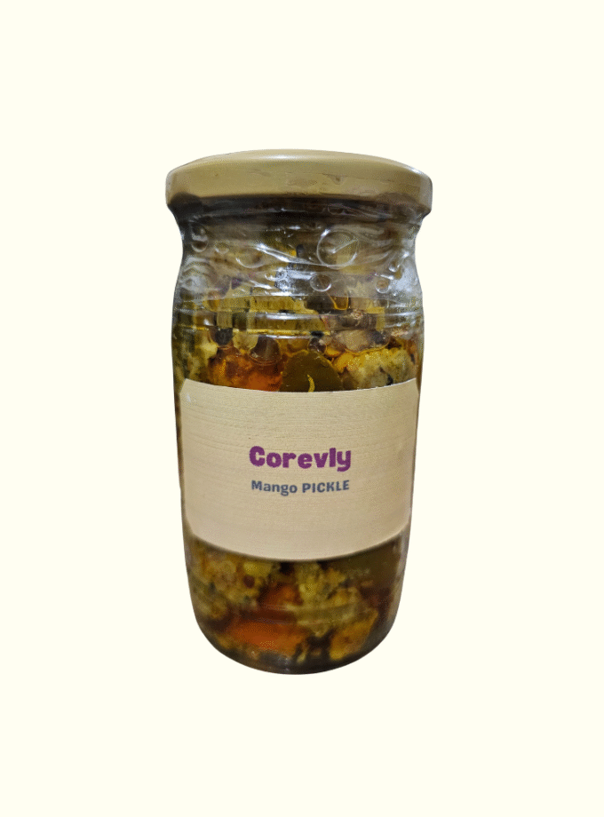 Corevly Mango Pickle – Authentic Tangy & Spicy Traditional Flavor (16oz)