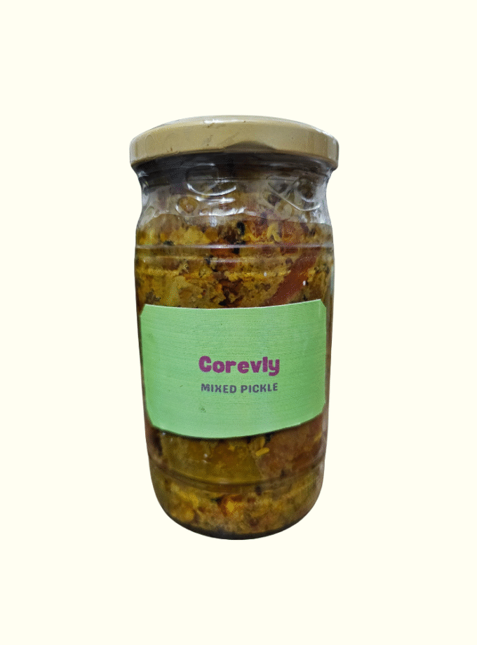 Corevly Mixed Pickle – Authentic Spicy & Tangy Blend (16oz)