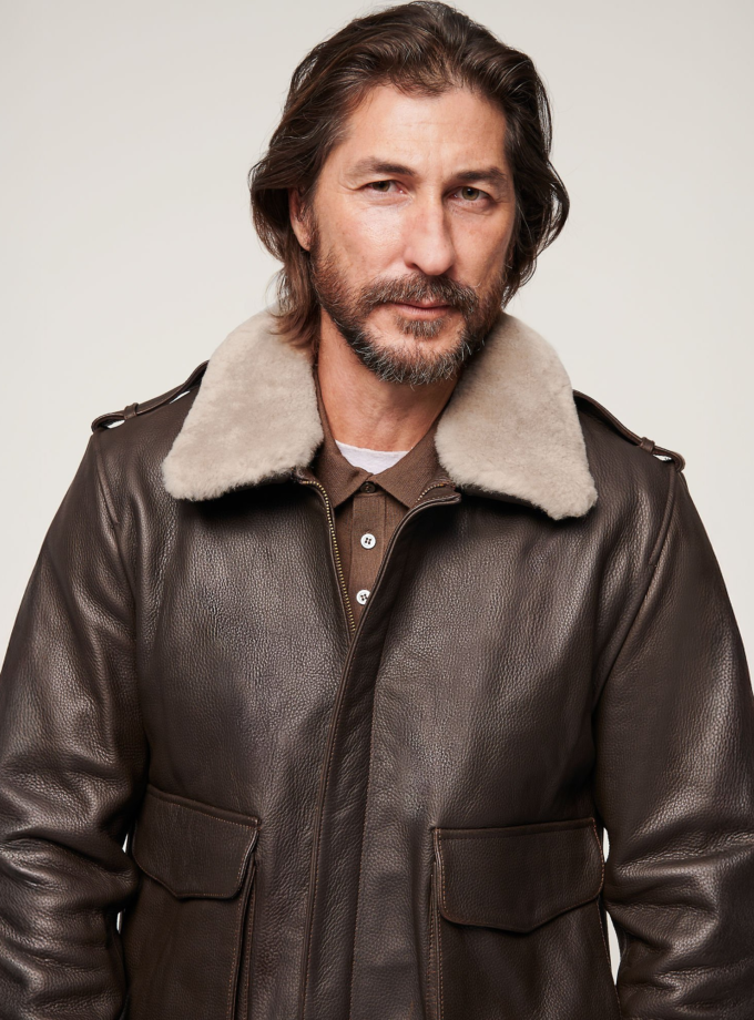 Curtis Leather A-2 Bomber Jacket