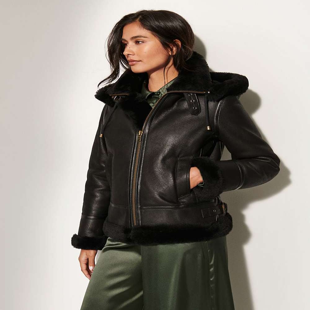 Jane Sheepskin B-3 Bomber Jacket – Corevly