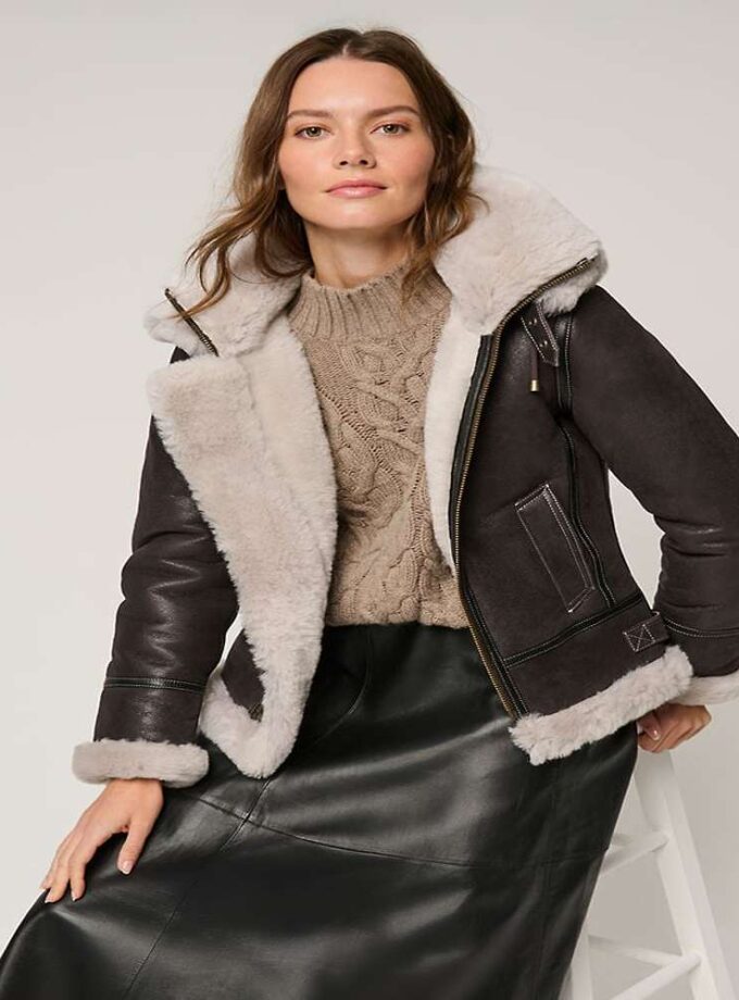 Jane Sheepskin B-3 Bomber Jacket