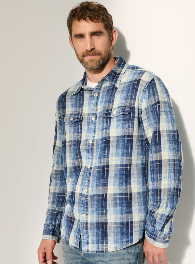 Independence Cotton Plaid Shirt