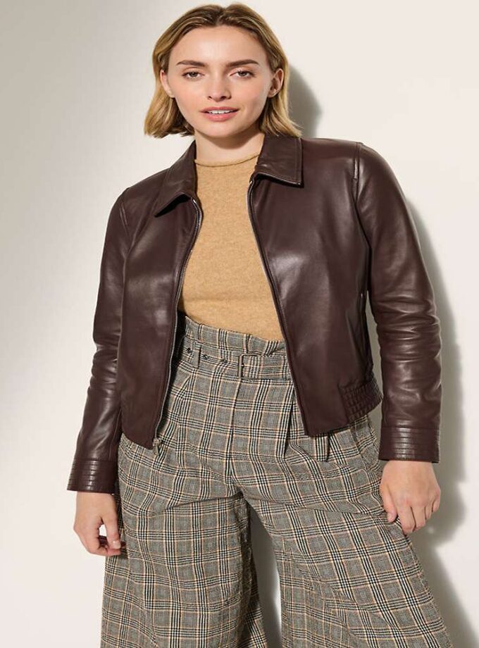 Madison Leather Bomber Jacket