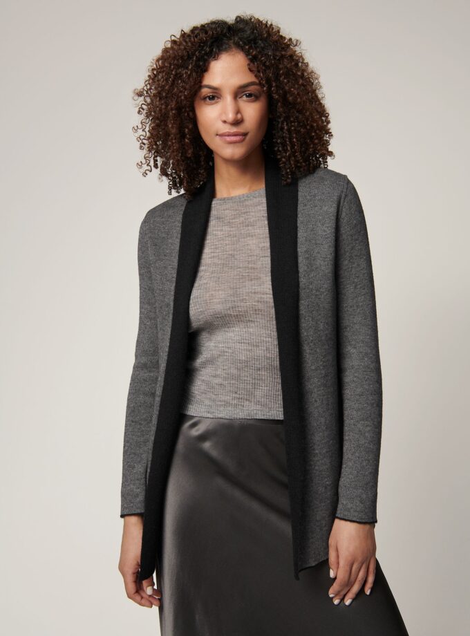 Women Essential Reversible Alpaca Wool-Blend Cardigan