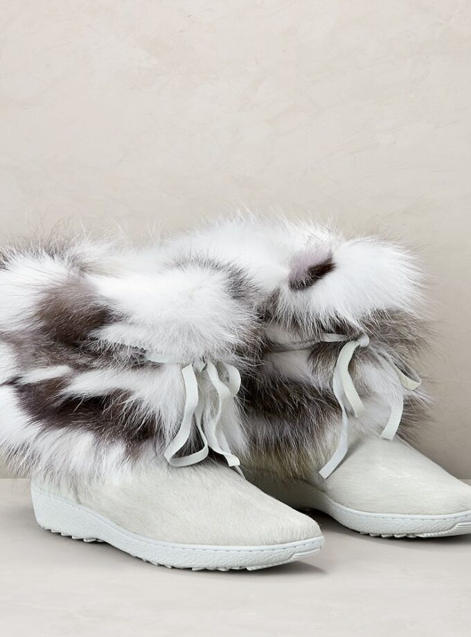 Women's Volpe Wool-Lined Fur Boots