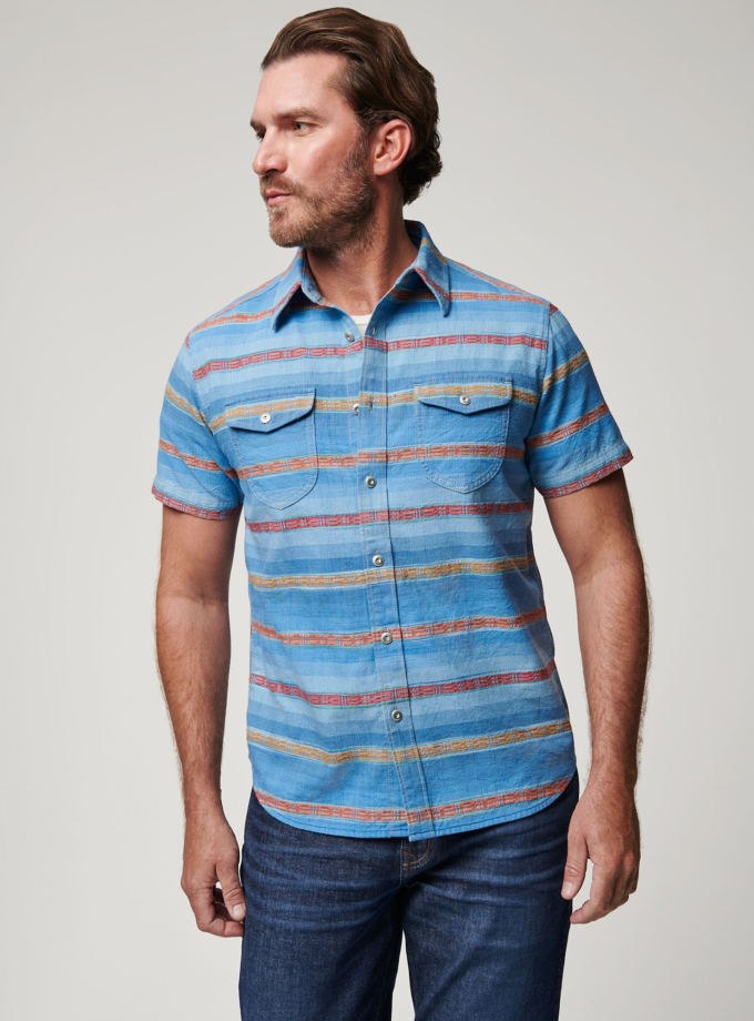 Kalispell Striped Cotton Shirt