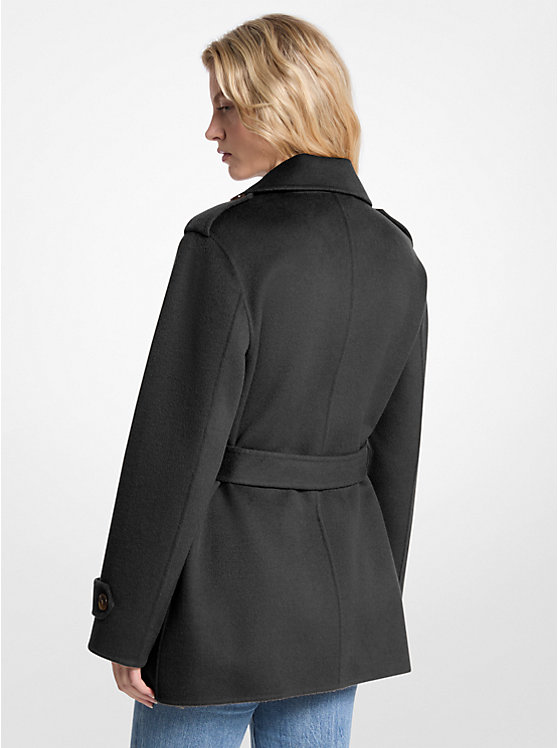 Wool Blend Belted Wrap Coat - Image 6