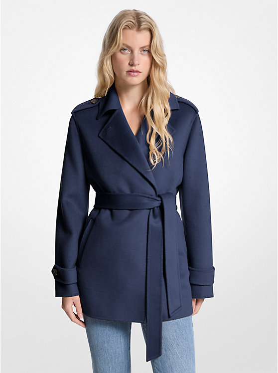 Wool Blend Belted Wrap Coat - Image 5