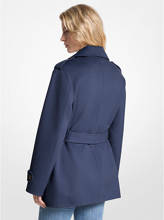 Wool Blend Belted Wrap Coat - Image 4