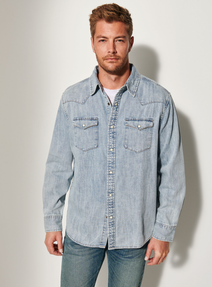 Travis Cotton Denim Shirt