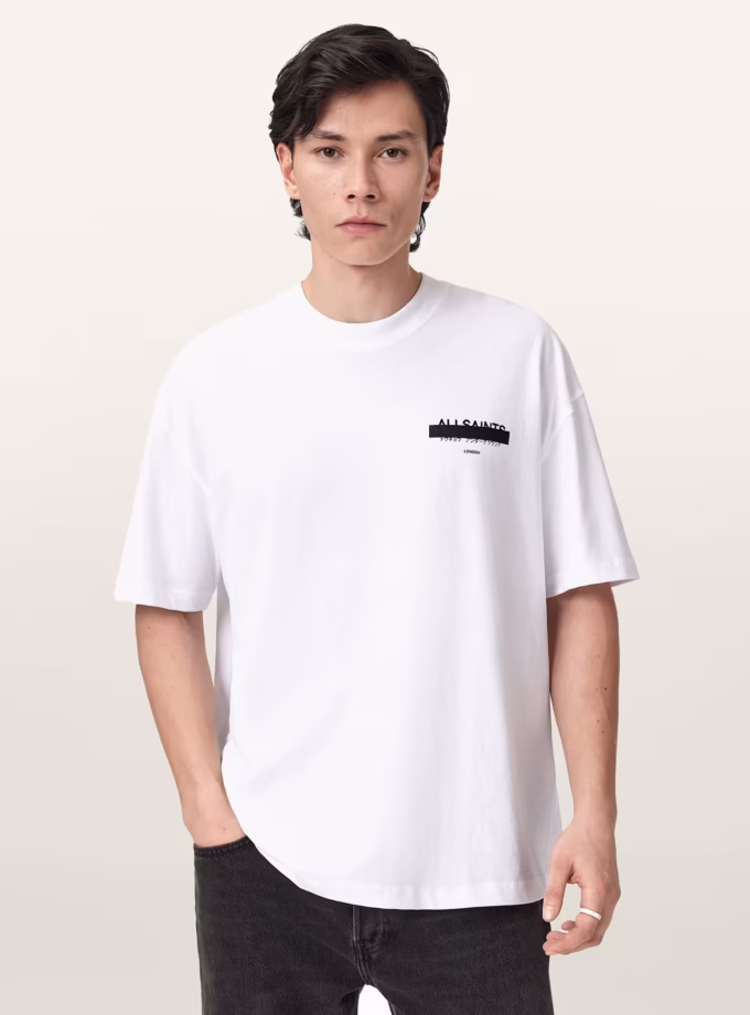 Redact Oversized Embroidered Logo T-Shirt